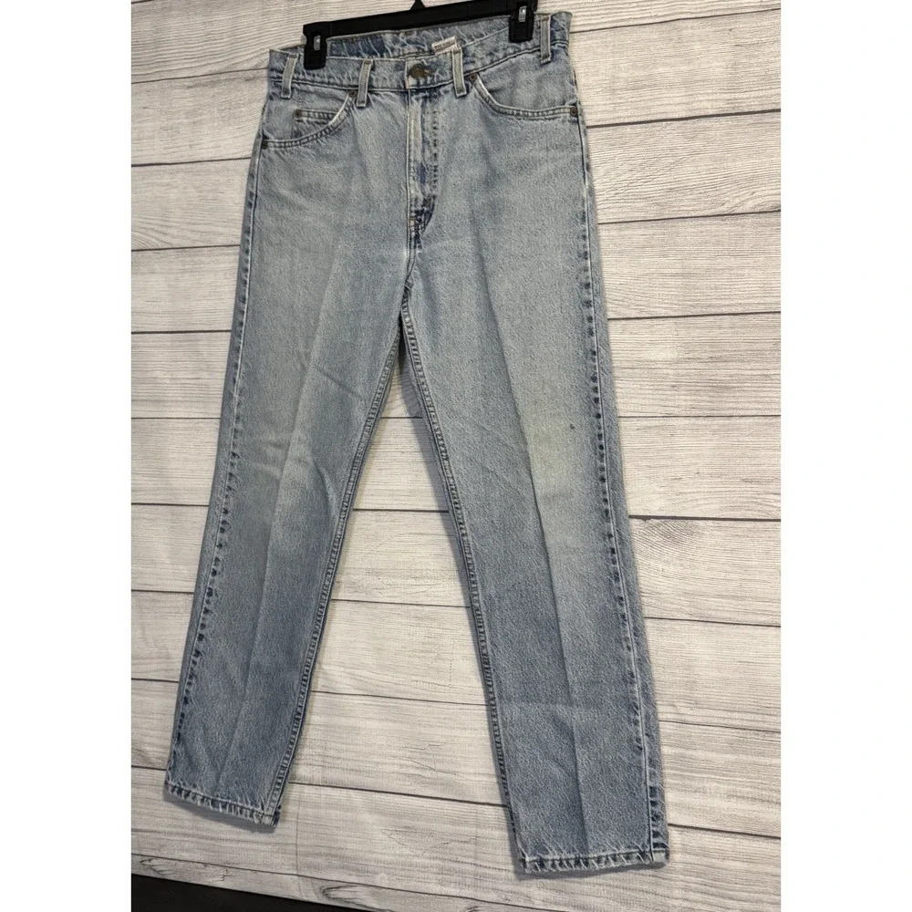 Levi's 505 Regular Fit Straight Leg Jeans 32x30 Light Wash Blue